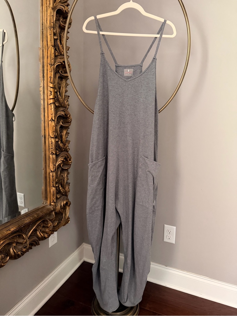Free People Hot Shot Onesie in Gray- XL